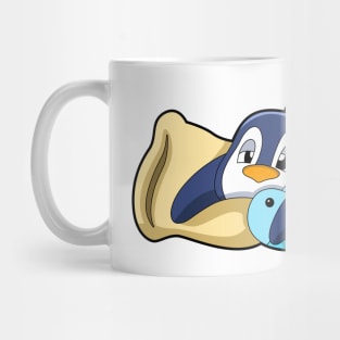 Penguin at Sleeping with Pillow Mug